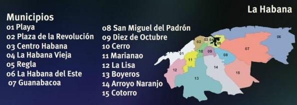mapa de regla Cuba